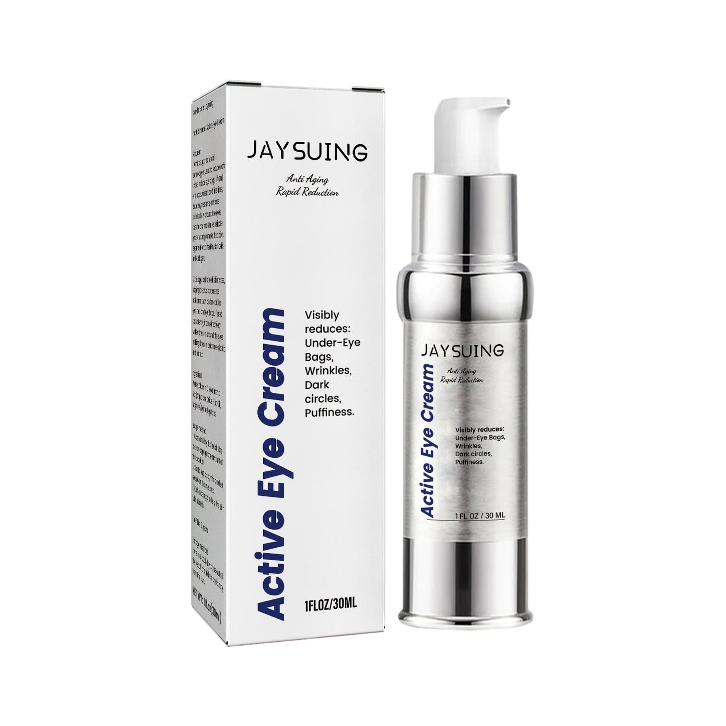 Jaysuing active eye cream បំបាត់ស្នាមជ្រួញ រង្វង់ភ្នែក និងរង្វង់ភ្នែកខ្មៅ ផ្តល់សំណើម បន្តឹងស្បែកជុំវិញភ្នែក ក្រែមភ្នែកប្រឆាំងភាពជ្រីវជ្រួញ 