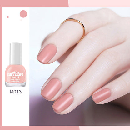 Matte nail polish new colors for spring and summer, no-bake nail polish, quick-drying nail polish, non-peelable matte children's nail polish new style