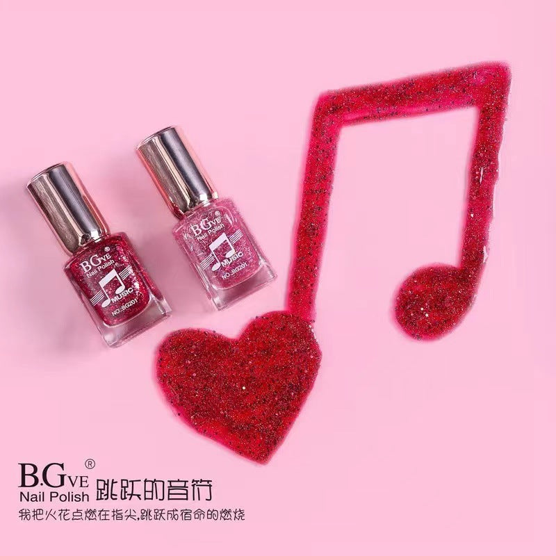 Cross-border micro-glue BG fashion nail polish non-peelable nail polish color nail polish plum red avocado color 14ML