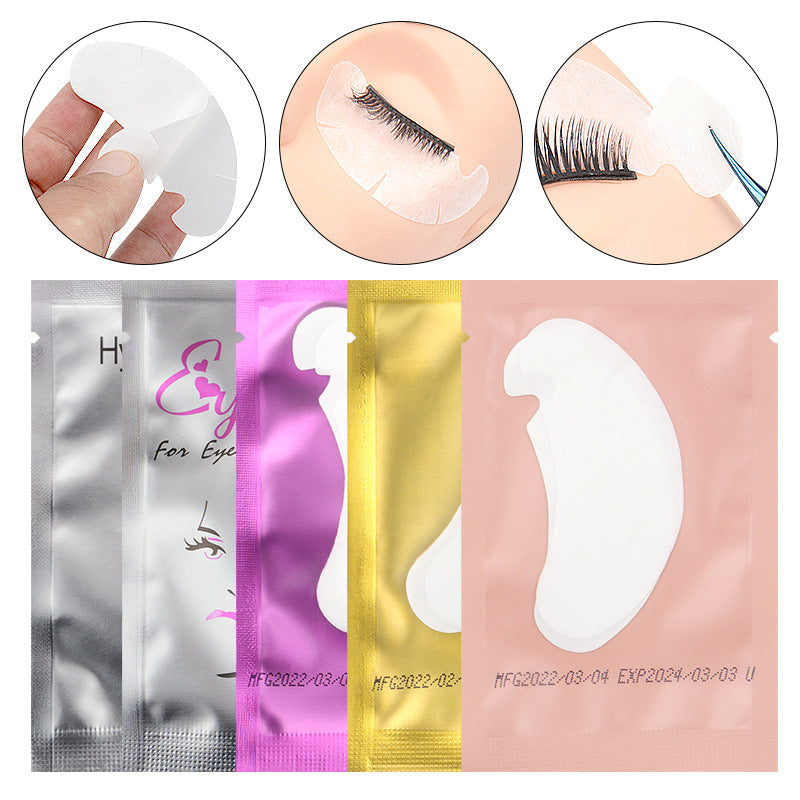 Wholesale Disposable Grafting Eyelash Isolation Eye Patch U-shaped Incision Non-woven Hydrogel Eye Patch