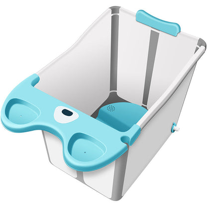 Century Baby Baby Folding Bath Bucket Insulation Baby Swimming Heightened Bath Bath Bucket Children's Bathtub បង្កើនកម្រាស់