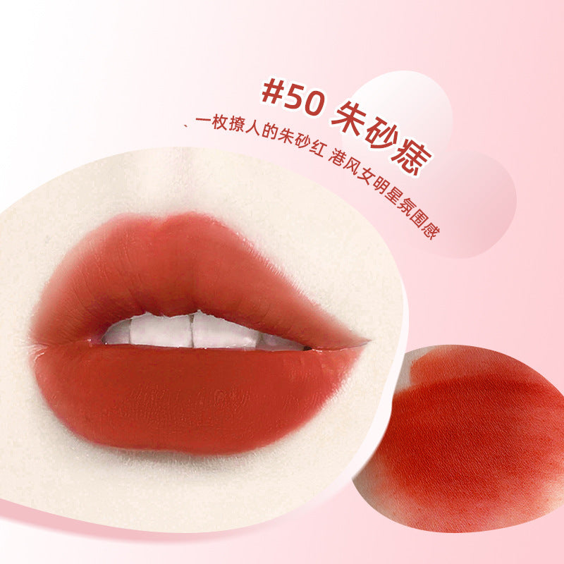 NOVO milk mist air lip mud matte soft and silky lip and cheek dual-use waterproof not easy to fade student affordable lip glaze 