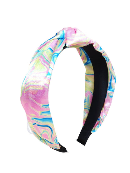 Amazon's hot-selling headband for women, European and American tie-dye knotted head buckle, fabric hairpin, versatile temperament headband, hair cave