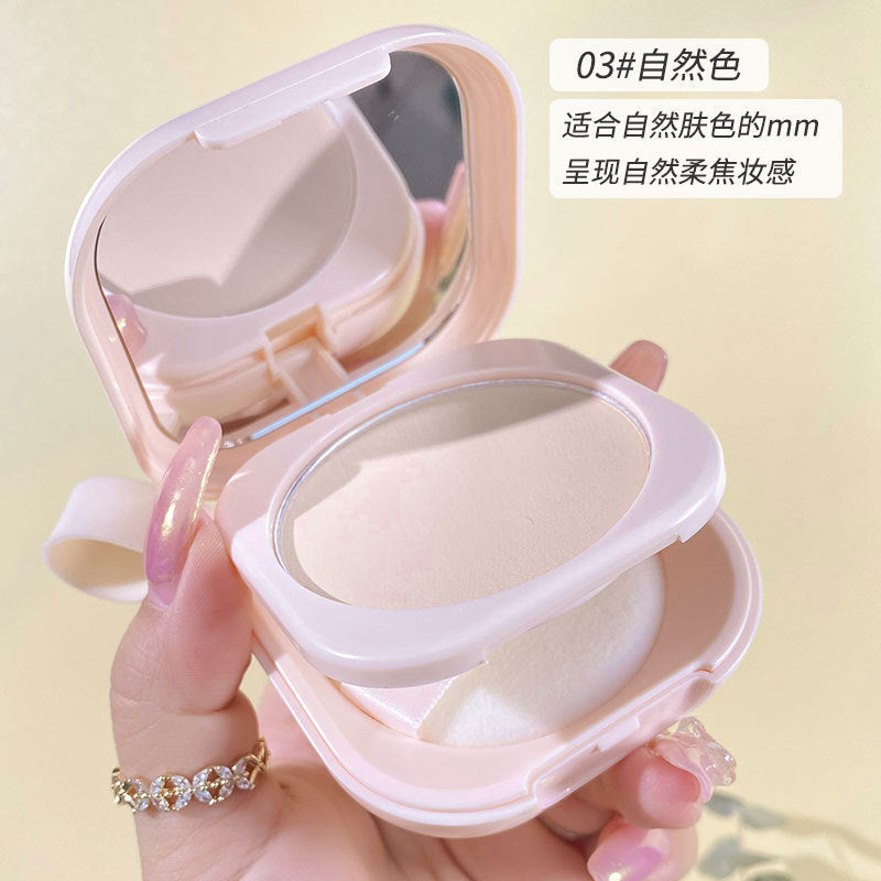 Domestic NOVO setting honey powder cake silky ការតុបតែងមុខ matte concealer ការគ្រប់គ្រងប្រេងមិនជ្រាបទឹក ម្សៅផាត់មិនលុបស្ងួត និងសើម