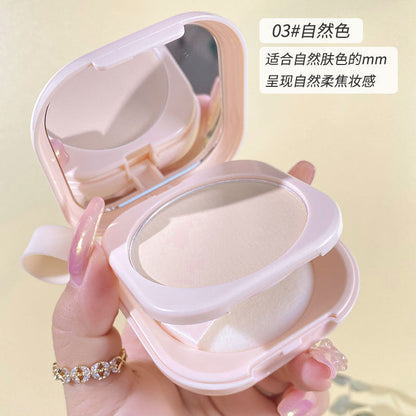 Domestic NOVO makeup powder cake silky matte concealer makeup oil control waterproof non-makeup dry and wet dual-use foundation