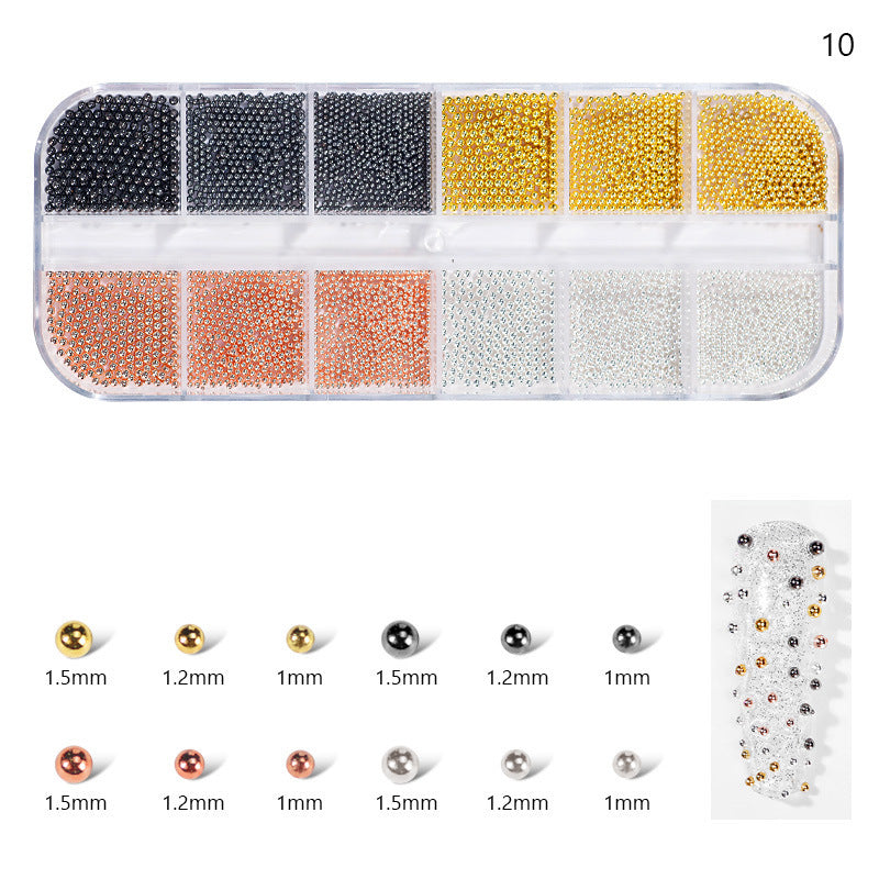 Finger Princess Nail Art Net Red Hot DIY Jewelry Accessories 12 Grids AB Fantasy Shaped Flat Nail Art Diamond Shaped Diamond 