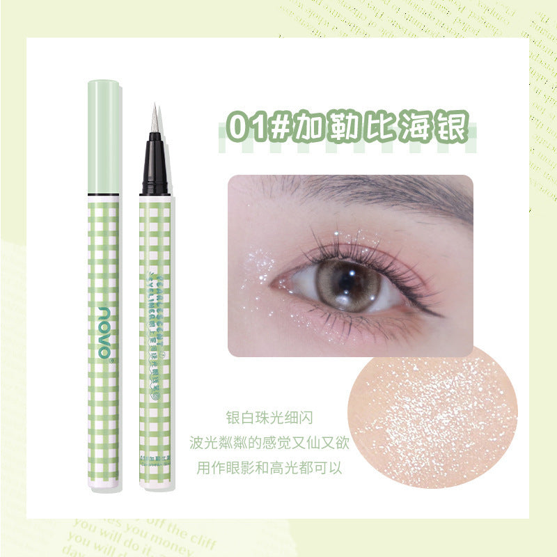 NOVO Galaxy Pearlescent Eyeliner is waterproof, sweat-proof, non-smudged, extremely fine and soft hair, quick-drying and long-lasting wholesale