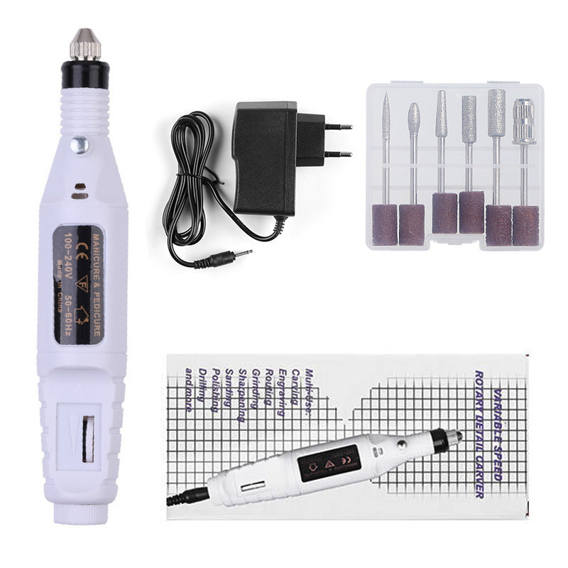 ប៉ូលាក្រចក mini electric nail polishing machine