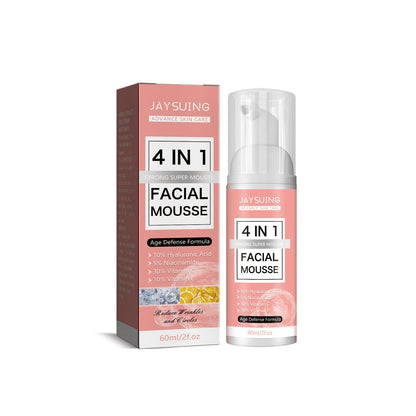 Jaysuing 4-in-1 Facial Skin Care Essence Cream Firming Moisturizing Skin Cleansing Moisturizing Oil Control Set 