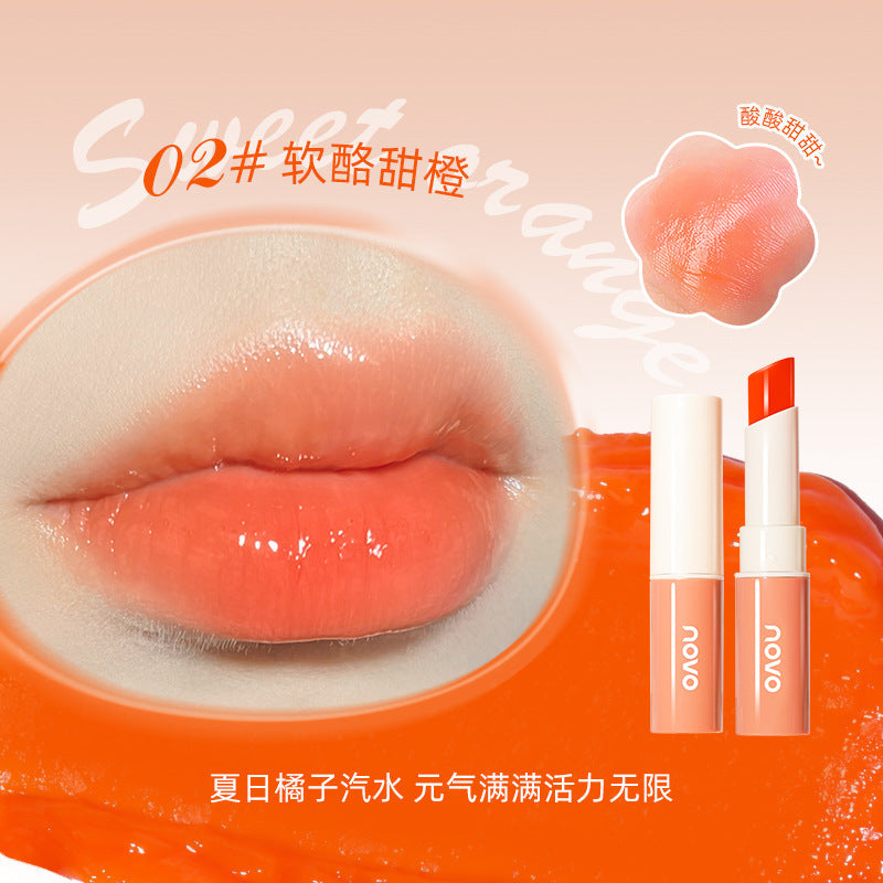 NOVO moisturizing warm lip balm temperature change color moisturizing anti-drying lip makeup base student lip balm wholesale 