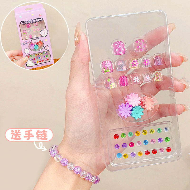 Children's nail stickers girl stickers baby nail stickers waterproof girls princess cartoon stickers paper cartoon toys