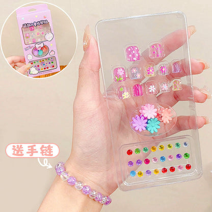 Children's nail stickers girl stickers baby nail stickers waterproof girls princess cartoon stickers paper cartoon toys