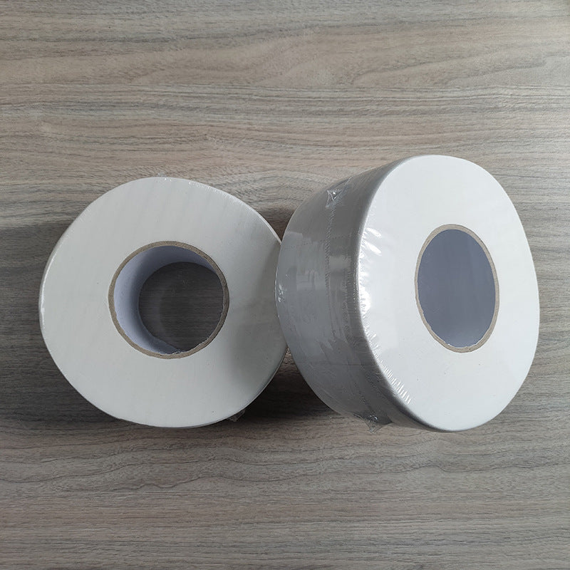 Soft and durable 4-layer embossed commercial large paper roll box 6 rolls 430g hotel large roll toilet roll paper towel