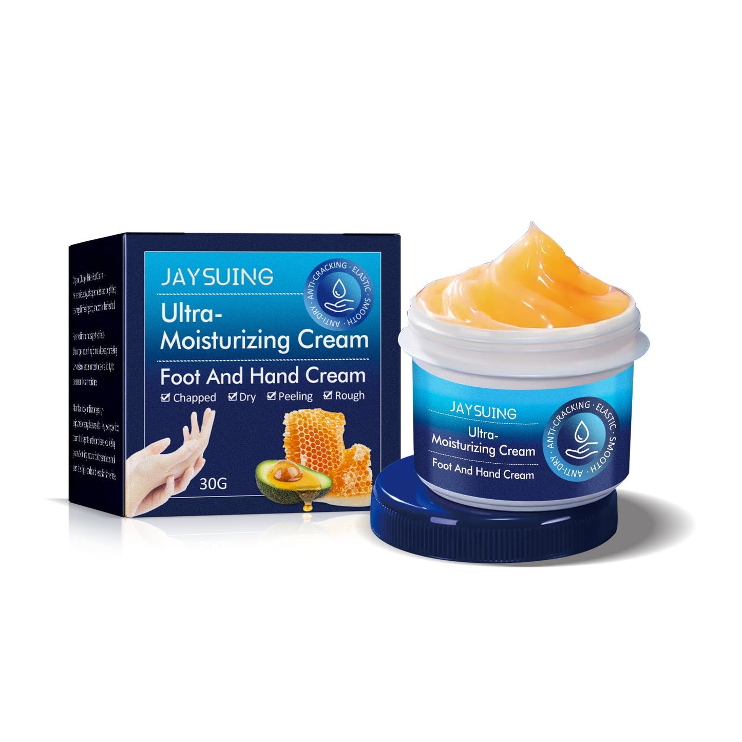 Jaysuing Anti-crack Repair Hand Cream Exfoliates to Improve Cracked and Rough Skin Moisturizing Hand and Foot Cream 