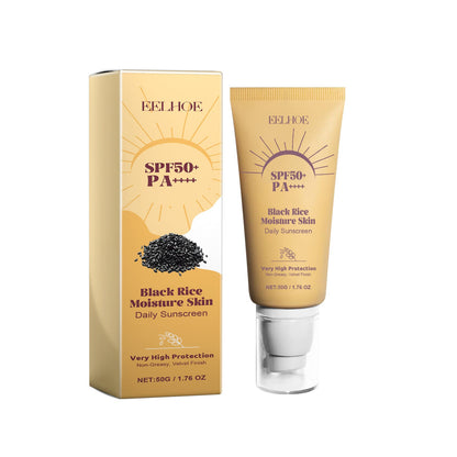 EELHOE black rice moisturizing protective cream isolates ultraviolet rays, moisturizes, refreshes, brightens and protects 