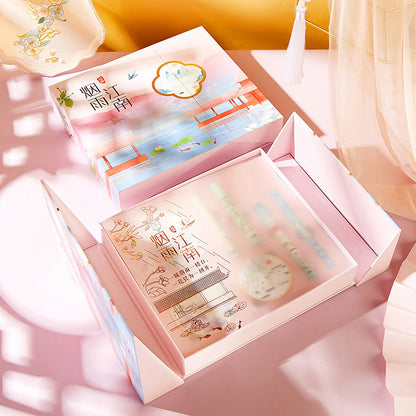 Douyin Internet celebrity recommends OA Misty Rain Jiangnan National Style Makeup Gift Box Valentine's Day 520 Qixi Festival gift carved lipstick