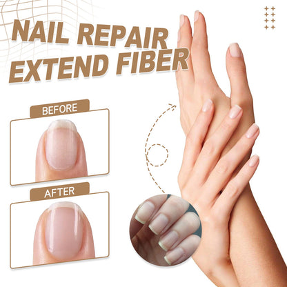 EELHOE Nail Repair Extension Fiber Gel Repair Nail Phototherapy Crystal Gel Transparent Extension Nail Oil 