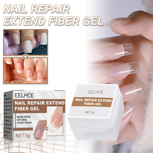 EELHOE nail repair extension fiber gel repair nail phototherapy crystal glue transparent extension nail polish 