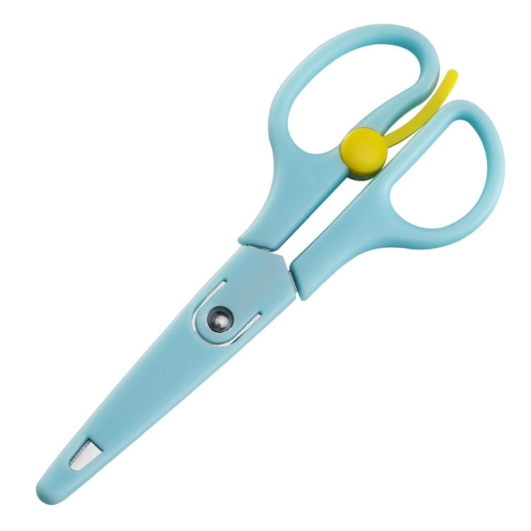 Two-yuan store department store stainless steel scissors children's scissors with sleeve student scissors baby food stationery small scissors