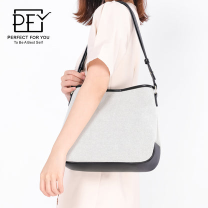 Perfect For You Women's Tote Bag New Small Large Capacity Simple Canvas One Shoulder Underarm Bag Women