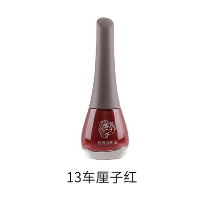 Beisijie's new rose oil nail polish water-based seven-day no-bake long-lasting non-peelable quick-drying whitening and shiny wholesale 