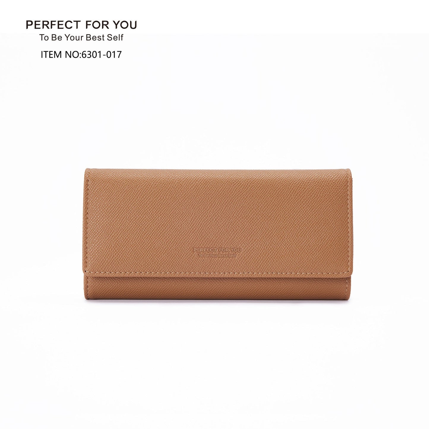 perfect for you wallet women's long PU simple fashion accordion large capacity clutch wallet 