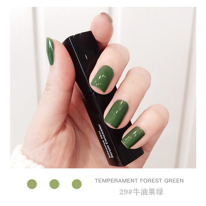 2023 European and American sealing layer does not fade nail color high gloss printing neutral manicure nail polish can be torn off without baking female