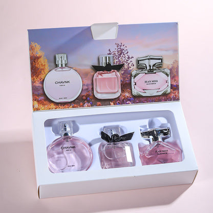 Xiaocheng Yixiang Xinyu Women's Perfume Set Fresh Natural Lasting Eau de Toilette Three-piece Set Internet Celebrity Cross-border Wholesale 