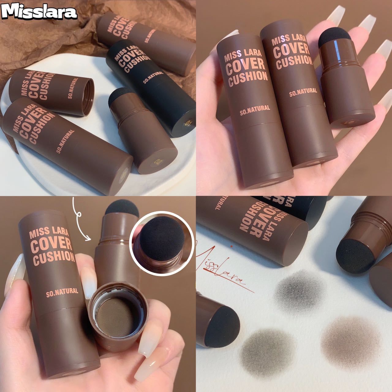 Misslara stamp eyebrow powder stick dye eyebrow cream hairline powder forehead bun line fill shadow repair eyebrow powder 