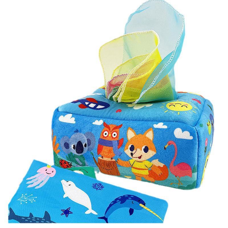 New cross-border baby tissue paper toy baby early education finger exercise tissue paper toy