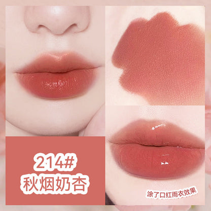 Silky mist raincoat lipstick matte non-stick cup ក្រែមលាបមាត់មិនស្អិត មិនរបក មិនជ្រាបទឹក ជាប់បានយូរ មានលក់ដុំ