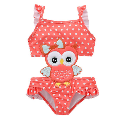 Girls' small fresh one-piece swimsuit summer 2024 medium and large children's cute swimsuit for taking photos girls' fashionable swimsuit factory 