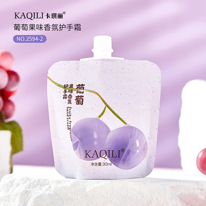 New autumn and winter fruity fragrance hand cream fruit sweetheart peach fresh and elegant natural care non-sticky students