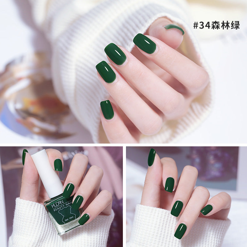 Nail polish wholesale no odor ice transparent nude nail salon dedicated oily non-peelable foot nail polish no baking long-lasting