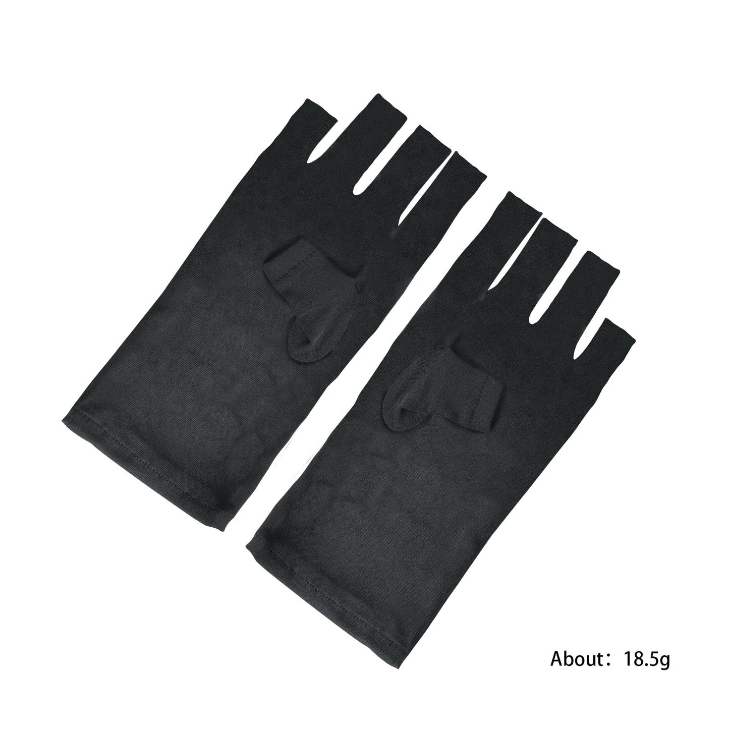 Nail art UV blocking gloves, hands turn black and prevent slipping, baking lamp insulation, phototherapy nail leakage gloves wholesale