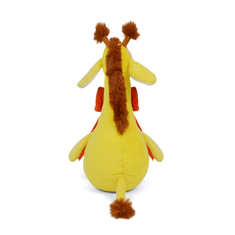 New style cartoon giraffe plush toy cute Lewu deer animal doll children's gift pillow doll