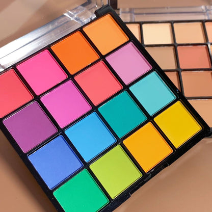 Foreign trade makeup 16 color eye shadow palette matte earth color flower fairy makeup eye makeup contour makeup makeup palette cross-border