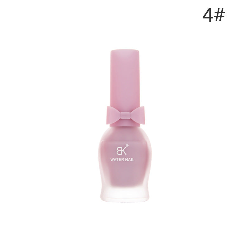 BK bow 30 colors matte matte whitening 7 days water-based nail polish no baking no odor can not be peeled wholesale