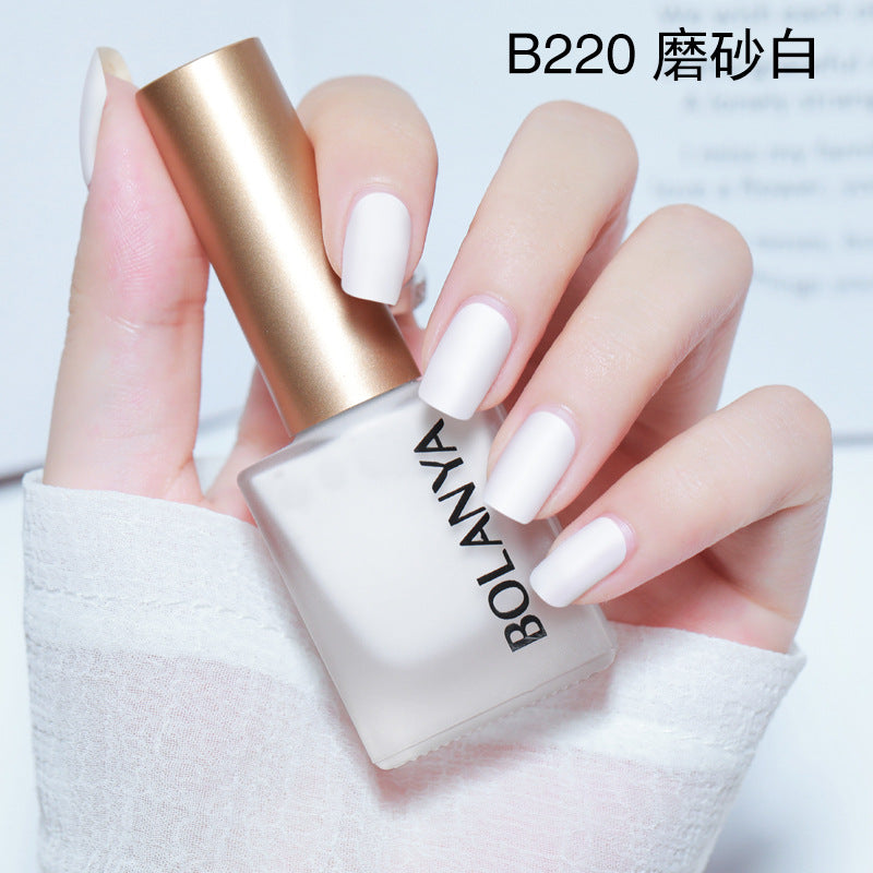 Matte water-based nail polish, no baking, long-lasting, hot-selling, non-tearable, whitening, matte, quick-drying nail polish wholesale set