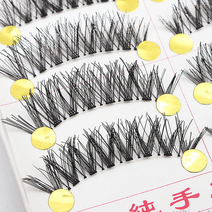 Dingsen cross-border supply false eyelashes factory COS little devil eyelashes 10 pairs of handmade eyelashes natural