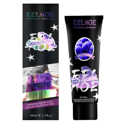 EELHOE Gradient hair coloring agent is gentle on hair and does not damage hair or scalp. It is easy to change hair color. 