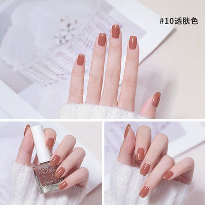 Nail polish wholesale no odor ice transparent nude nail salon dedicated oily non-peelable foot nail polish no baking long-lasting