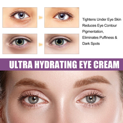 EELHOE moisturizing eye cream fades dark circles around the eyes, eye bags, fine lines, moisturizing, firming skin eye cream 