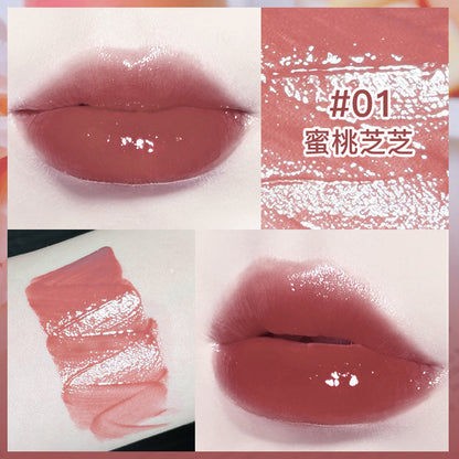 NOVO mirror lip glaze female student style water mist glass water light does not fade and does not stick to the cup niche brand lipstick wholesale 