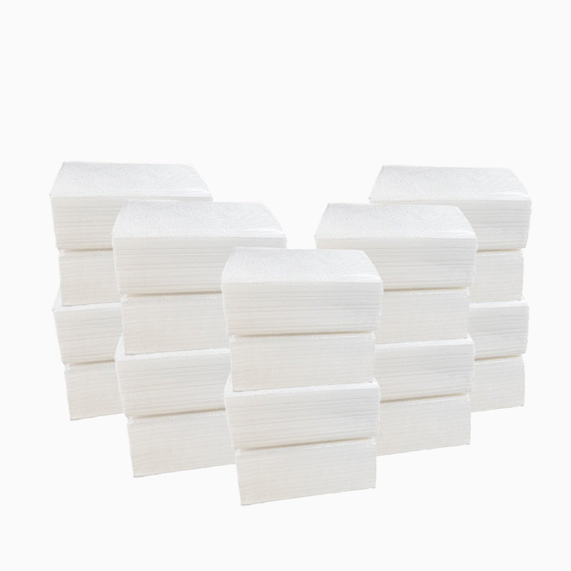 Log embossed transparent packaging hotel paper commercial hotel napkin paper 3 layers thick hand towel toilet paper wholesale