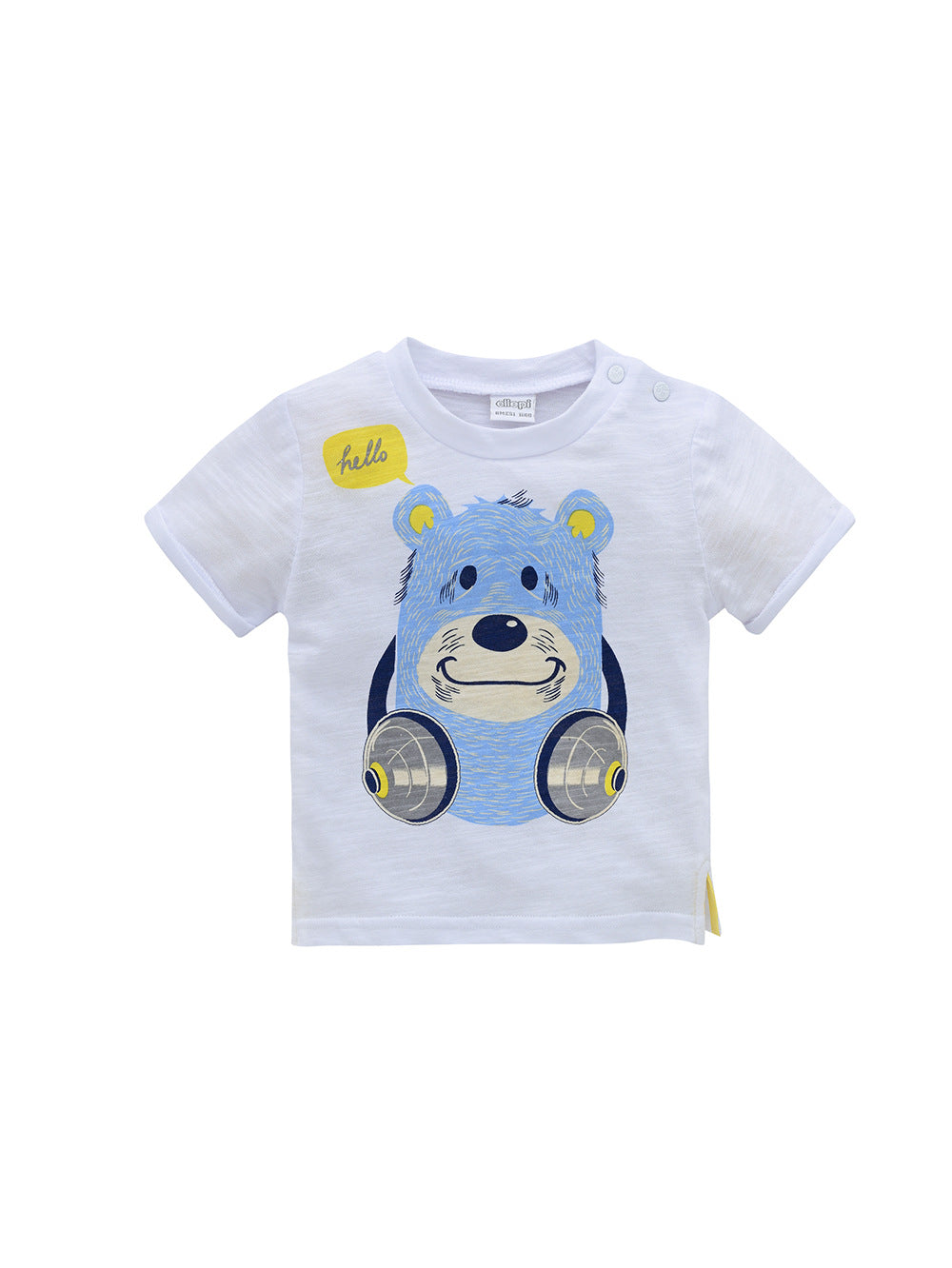 Factory children's clothing cartoon T-shirt summer children's casual T-shirt knitted round neck boy top one piece delivery 