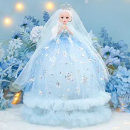 50cm vinyl wedding Yade Barbie doll gift box set princess doll children's toy girl gift