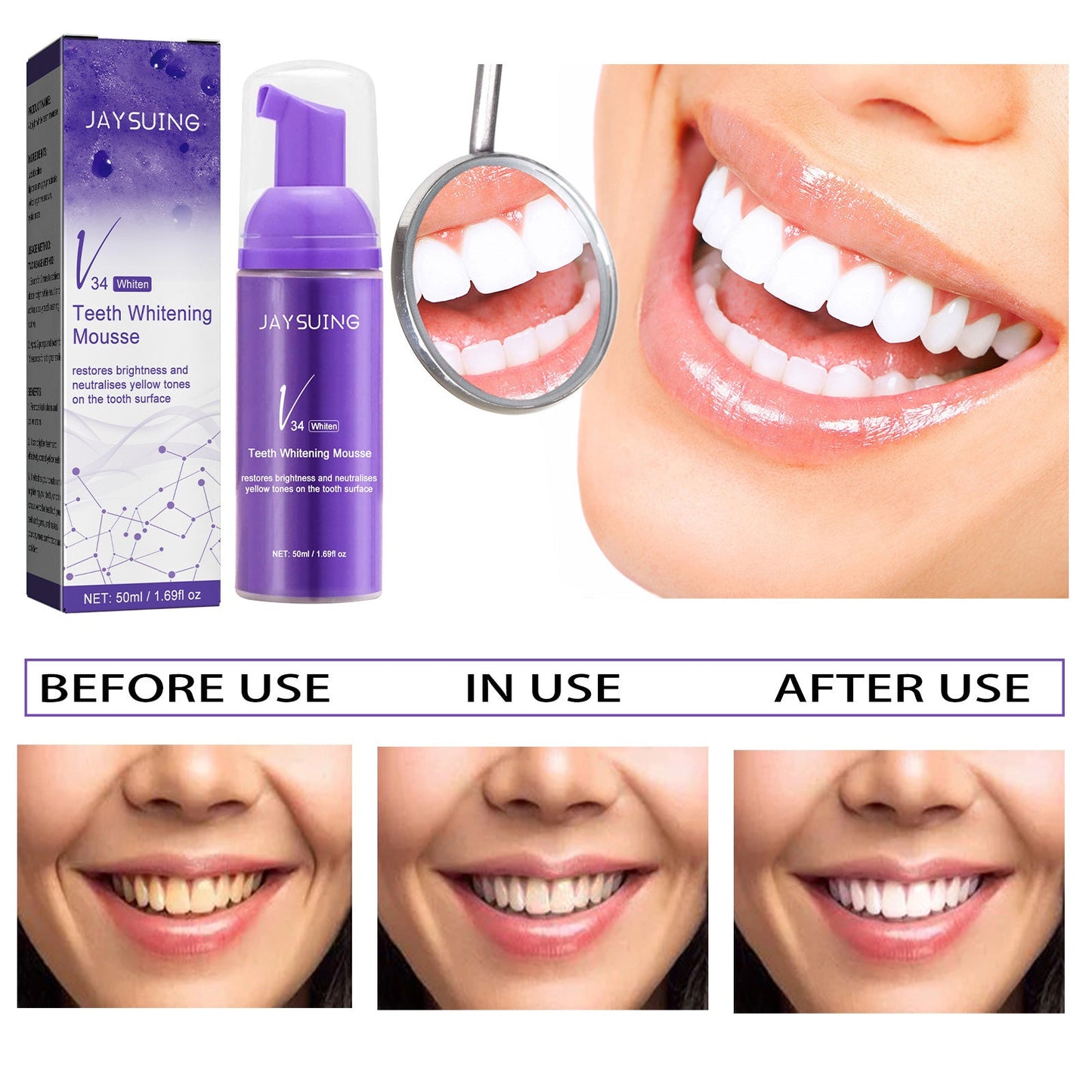 Jaysuingv34 whitening teeth toothpaste whitening teeth correction cleaning yellow teeth stains oral cleaning toothpaste 