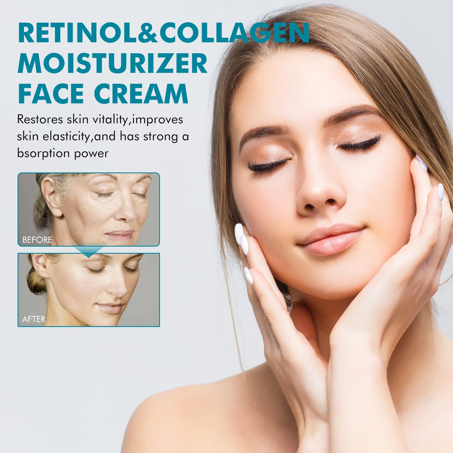 HOYGI Retinol Cream Firms Facial Skin Anti-wrinkle Anti-aging Facial Cream for Reducing Nasal Lines and Wrinkles 