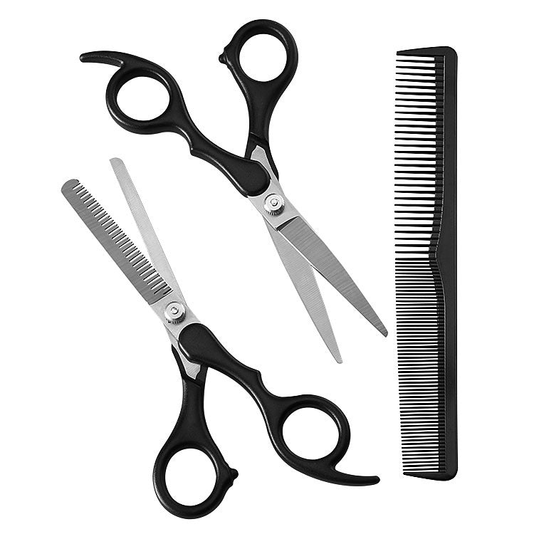 Children's stainless steel hairdressing special pet scissors full set of tooth scissors flat scissors hairdressing tools barber scissors set